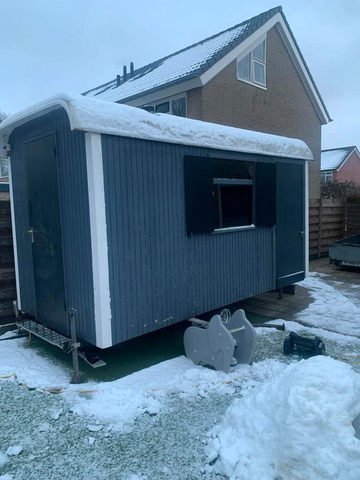 Leuke Schaftkeet / Pipowagen / Tinyhouse, Doe-het-zelf en Verbouw, Bouwketen en Schaftketen, Gebruikt, Ophalen