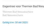 1 dag entree thermen bad nieuweschans sauna, Tickets en Kaartjes, Kortingen en Cadeaubonnen, Eén persoon, Cadeaubon, Spa of Sauna