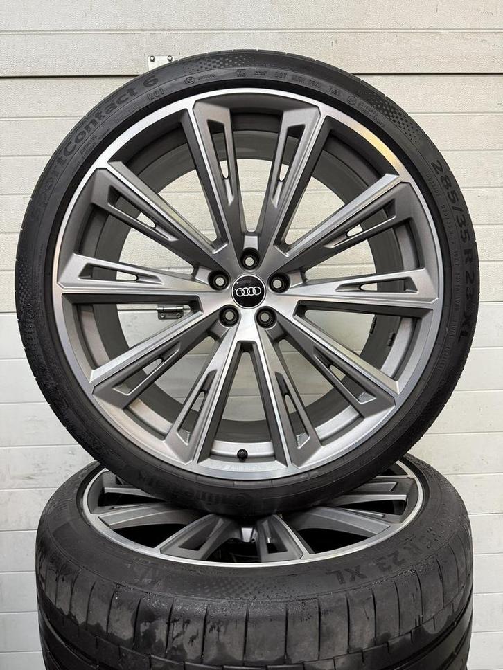 DEMO 23” AUDI Q8 RSQ8 SQ8 ETRON VELGEN ZOMERBANDEN ORIG, Auto-onderdelen, Banden en Velgen, Banden en Velgen, Zomerbanden, Overige maten