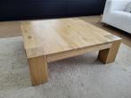 Moderne massief houten eiken salontafel Quint 110x110x35 cm, Huis en Inrichting, Tafels | Salontafels, Ophalen, Zo goed als nieuw