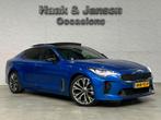 Kia Stinger GT-Line 2WD - Pano - Leder - Adaptive - Trekhaak, Auto's, Kia, Automaat, Achterwielaandrijving, Gebruikt, Zwart