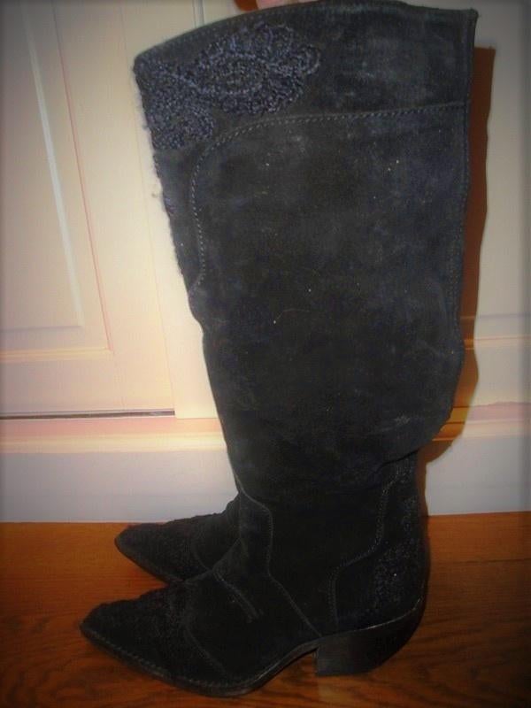 Ermanno Servino cowboy laarzen suede maat 35, Kleding | Dames, Schoenen, Hoge laarzen, Zwart, Ophalen of Verzenden, Zo goed als nieuw