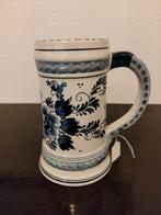 Delfts Blauwe Bierpul met Bloemmotief, Antiek en Kunst, Antiek | Keramiek en Aardewerk, Ophalen of Verzenden
