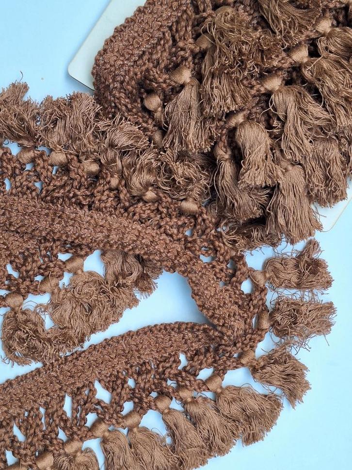 Prachtig vintage franje flossen sierband, Hobby en Vrije tijd, Naaien en Fournituren, Nieuw, Lint, Band of Elastiek, Ophalen of Verzenden