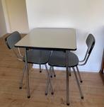 Originele stoelen en tafel, formica, ook apart te koop, Grijs, Twee, Gebruikt, Retro