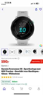 Garmin forerunner 55 wit, Wit, Garmin, Nieuw, Ophalen of Verzenden