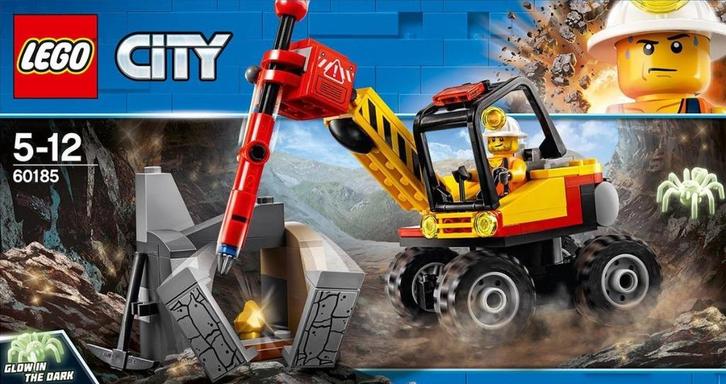 LEGO City 60185 - Krachtige Mijnbouwsplitter, Kinderen en Baby's, Speelgoed | Duplo en Lego, Gebruikt, Lego, Complete set, Ophalen of Verzenden