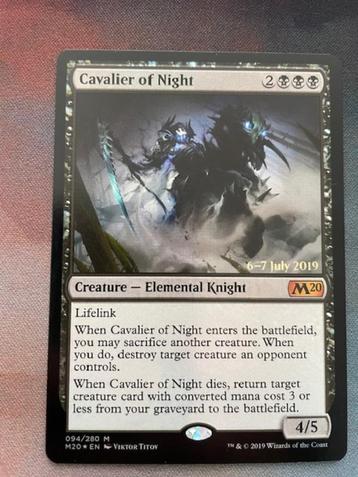 Cavalier of Night (release promo foil) [MTG beschikbaar voor biedingen