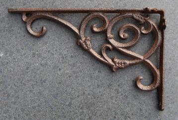 Gietijzeren plankdrager 24 of 15,5cm donkerbruin PD168 beschikbaar voor biedingen