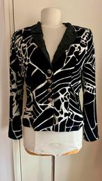 Vintage TH Braun velvet blazer, jasje, maat 38, Maat 38/40 (M), Zwart, Ophalen of Verzenden, Zo goed als nieuw