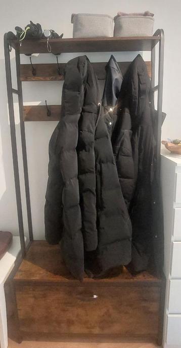 Vasagle coat rack with shoe cabinet/bench, industrial style. beschikbaar voor biedingen