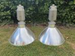 2 Vintage Zumtobel Staff Industriele Hanglampen, Huis en Inrichting, Lampen | Hanglampen, Ophalen, Gebruikt, 50 tot 75 cm, Metaal