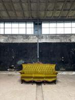 Barok Bank Mosgroen Fluweel - Prachtstaat!, Huis en Inrichting, Barok, Driepersoons, 75 tot 100 cm, Ophalen of Verzenden