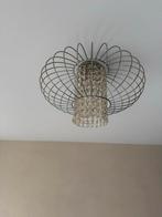 2 Plafondlampen met kristallen details, Ophalen, Gebruikt, Metaal