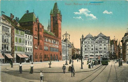 (379-100-011) Basel Rathaus, Verzamelen, Ansichtkaarten | Buitenland, Overig Europa, Verzenden