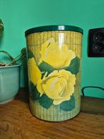 Groot rond blik Tomado gele rozen., Verzamelen, Blikken, Ophalen of Verzenden, Gebruikt, Overige