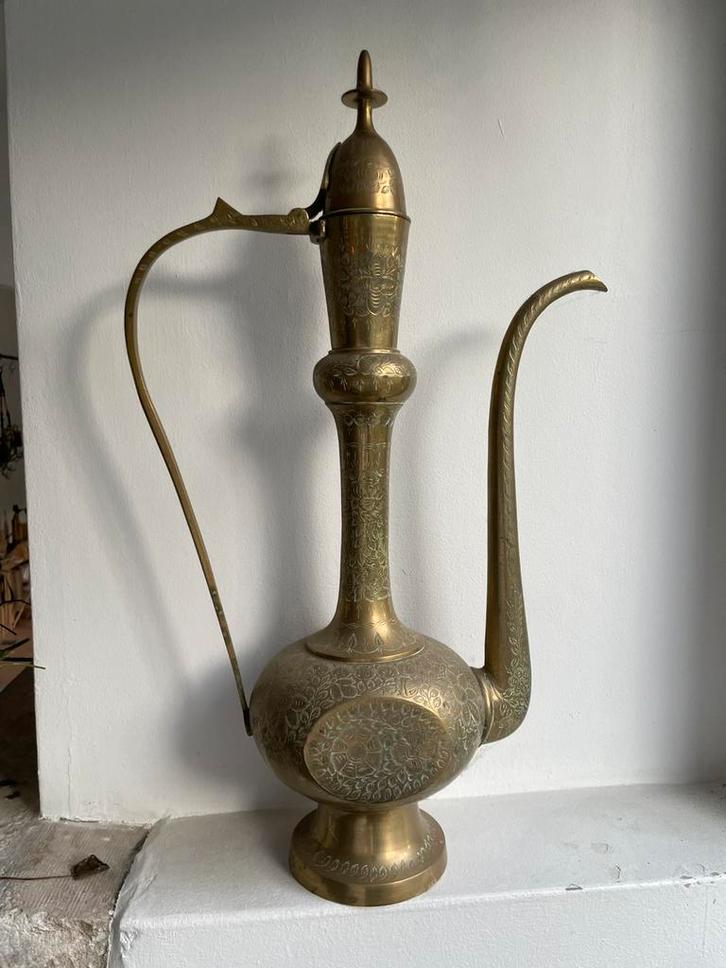 Messing schenk kan, Antiek en Kunst, Antiek | Koper en Brons, Ophalen of Verzenden