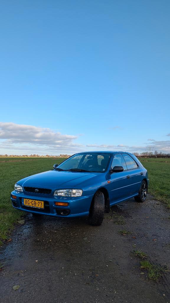 Subaru Impreza 1.6 GL AWD 1999 Blauw, Auto's, Subaru, Particulier, Impreza, 4x4, Airconditioning, Bluetooth, Centrale vergrendeling