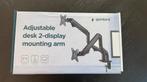MONITORBEUGEL / MONITORARM 2 SCHERMEN 17-32” GASVEER DRAAIEN, Computers en Software, Monitoren, Ophalen of Verzenden, Zo goed als nieuw