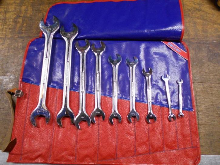 Fraaie Belzer Steeksleutel-set, AF-maten, Auto diversen, Autogereedschap, Gebruikt, Ophalen of Verzenden