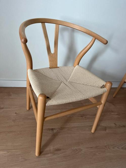 Wishbone chairs / eetkamerstoelen (4x), Huis en Inrichting, Stoelen, Zo goed als nieuw, Vier, Ophalen