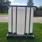 IBC container 600L wit – gespoeld, Tuin en Terras, Regentonnen, Ophalen, Kunststof, Met kraantje, 150 liter of meer