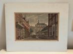 De vismarkt en grote kerk in Den Haag - Jan Bulthuis, Antiek en Kunst, Kunst | Etsen en Gravures, Ophalen