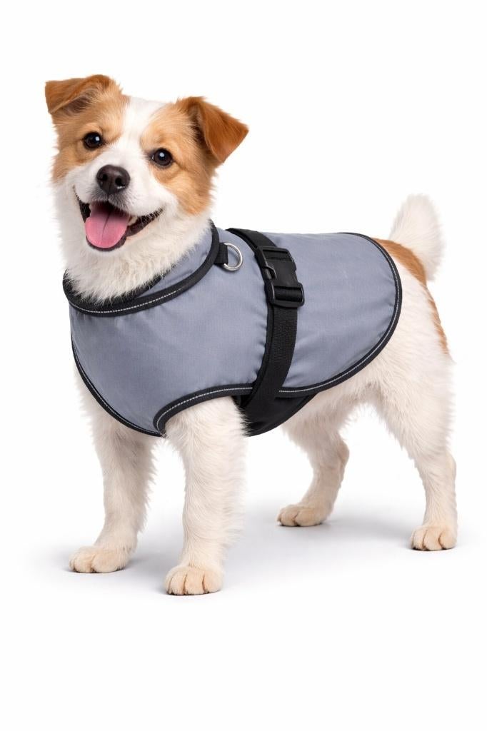 Partij grijze vesten voor honden maat S