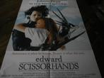 xl film poster Edward Scissorhands  Johnny Depp., A1 t/m A3, Zo goed als nieuw, Rechthoekig Staand, Film en Tv