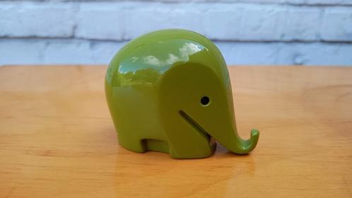Luigi Colani Drumbo Olifant Spaarpot Groen, Verzamelen, Spaarpotten, Zo goed als nieuw, Dier, Kunststof, Ophalen of Verzenden