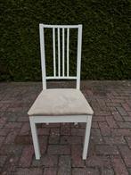 3 Houten Stoelen met Verf Beschadigingen, Gebruikt, Drie, Wit, Ophalen of Verzenden