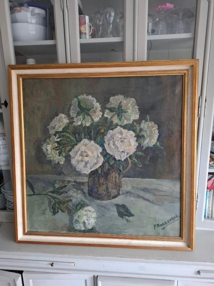 Bloemstilleven schilderij -Piet Hardenbol kunstschilder-, Antiek en Kunst, Kunst | Schilderijen | Klassiek, Ophalen of Verzenden