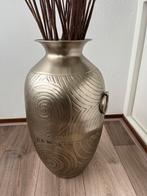 Zilverkleurige Vaas met Wilgentakken - 57cm, Ophalen, Overige materialen, Overige kleuren, 50 tot 75 cm