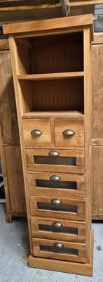 Laden kast van teakhout, Huis en Inrichting, Kasten | Dressoirs, Ophalen, Teakhout, 50 tot 100 cm, Zo goed als nieuw