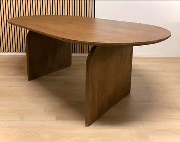 Japandi Scandinavische eettafel ovaal 180cm massief hout beschikbaar voor biedingen