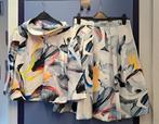 Steps set: Rok + Shirt/top wit en kleurrijke veren S-M 44770, Maat 38/40 (M), Kostuum of Pak, ., Wit