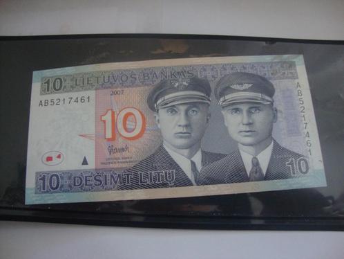 Bankbiljet 10 litai 2007 Litouwen UNC, Postzegels en Munten, Bankbiljetten | Europa | Niet-Eurobiljetten, Los biljet, Overige landen