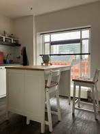 Kitchen island + 2 bar stools, Huis en Inrichting, Barren, Ophalen, Zo goed als nieuw