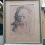 C.J. Busé (Kees). Fraaie tekening getiteld Barre Winter., Ophalen of Verzenden