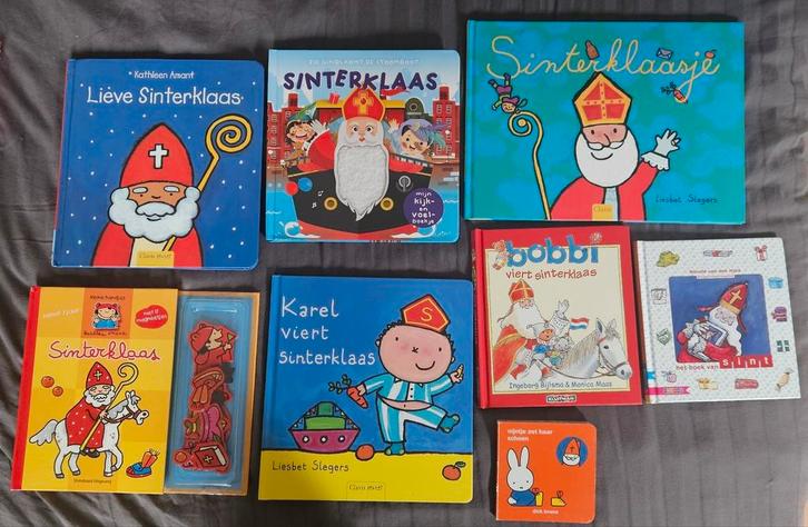 8 Sinterklaas Boeken - Kijk & Voel, Magneetjes, Boeken, Kinderboeken | Baby's en Peuters, Ophalen of Verzenden