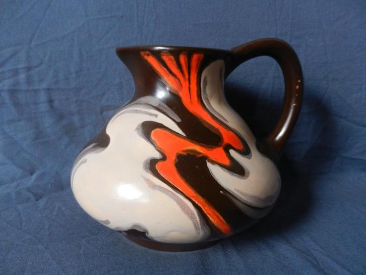 Prachtige plateel kan Zenith Gouda decor Sepia h 17,2 cm ZF, Antiek en Kunst, Antiek | Keramiek en Aardewerk, Ophalen of Verzenden