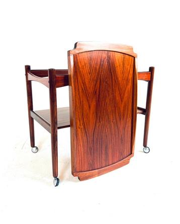 Vintage Palissander trolley, Poul Hundevad ‘60  beschikbaar voor biedingen