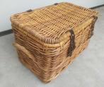 Ruime Rieten mand met deksel / rotan kist 36x60x37, Ophalen, Zo goed als nieuw