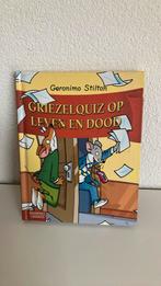 Geronimo Stilton - Griezelquiz op leven en dood, Geronimo Stilton, Ophalen of Verzenden, Zo goed als nieuw