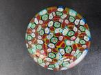 Vintage Murano millefiori presse papier gesigneerd, Antiek en Kunst, Antiek | Glas en Kristal, Verzenden