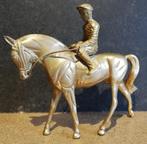 Paard. Jockey on racehorse. Messing. Ca 1930. 15.5 cm., Antiek en Kunst, Ophalen