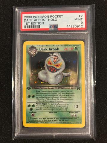 2/82 dark arbok 1st psa 9 beschikbaar voor biedingen