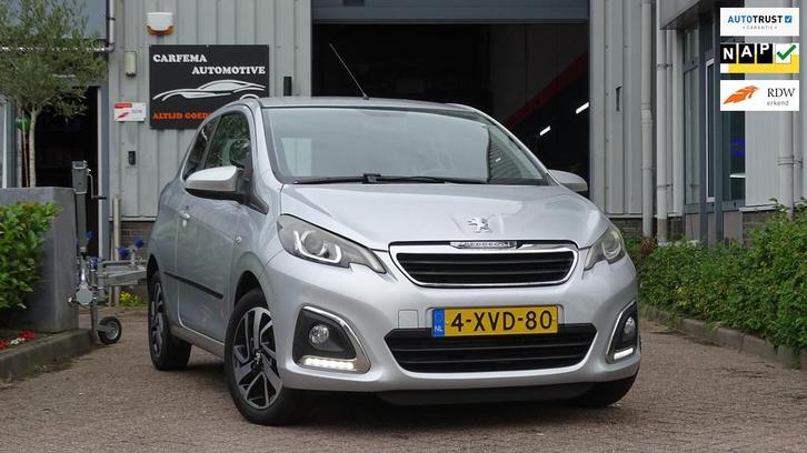 Peugeot 108 1.2 VTi Allure • Lmv Led Scherm Cruise-cont. N, Auto's, Peugeot, Bedrijf, Te koop, ABS, Airbags, Airconditioning, Boordcomputer