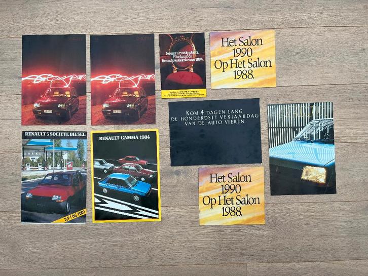 RENAULT 5 FOLDERS, Boeken, Auto's | Folders en Tijdschriften, Zo goed als nieuw, Renault, Ophalen of Verzenden