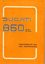 Ducati 860 cc Two Cylinder manual (1836z), Ophalen of Verzenden, Ducati